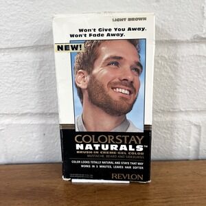 Revlon ColorStay Naturals Brush In Gel Color Light‎ Brown For Men Mustache Beard